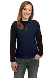 Port Authority Ladies Fleece Vest True Navy Custom Embroidered L219