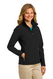 Port Authority Ladies Soft Shell Jacket Black Custom Embroidered L317