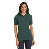 Port Authority Ladies Knit Polo Dark Green Custom Embroidered L420