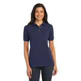 Port Authority Ladies Knit Polo Navy Custom Embroidered L420