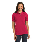 Port Authority Ladies Knit Polo Red Custom Embroidered L420