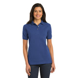 Port Authority Ladies Knit Polo Royal Custom Embroidered L420