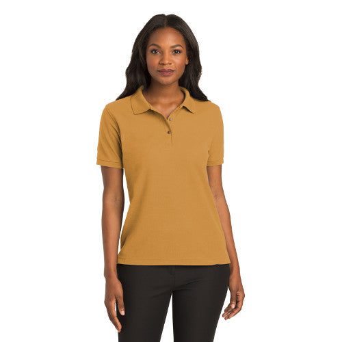 Ladies yellow 2025 polo shirt