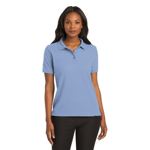 Light blue store polo womens