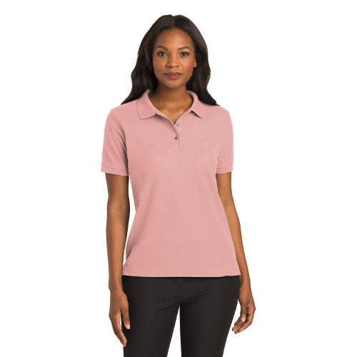 Pink polo best sale shirt womens
