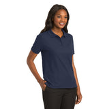 Port Authority Ladies Polo Navy Custom Embroidered L500