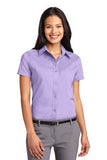 Port Authority Ladies Button Up Polo Light Purple Custom Embroidered L508