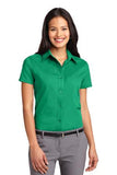 court green women's custom button down