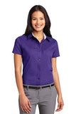 Port Authority Ladies Button Up Polo Custom Embroidered L508 Purple