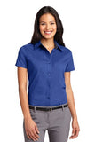 Port Authority Ladies Button Up Polo royal Custom Embroidered L508