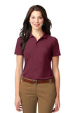 Port Authority Ladies Polo Burgundy Custom Embroidered L510