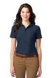 Port Authority Ladies Polo Navy Custom Embroidered L510