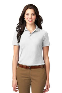 Port Authority Ladies Polo Black Custom Embroidered L510
