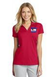 Port Authority Ladies Dry Mesh Polo Custom Embroidered L573 Red