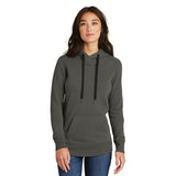 New Era Ladies French Terry Pullover Hoodie Custom Embroidered LNEA500 Light Graphite Twist