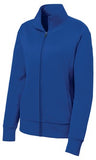 Sport Tek Ladies Full Fleece Jacket Royal Custom Embroidered LST241