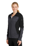 Sport Tek Fleece Colorblock Full Zip Jacket Black Black Custom Embroidered LST245