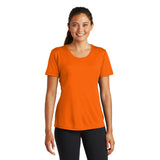 Sport Tek Ladies T Shirt Deep Orange Custom Embroidered LST350