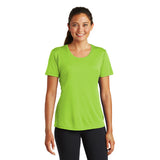 Sport Tek Ladies T Shirt Lime Custom Embroidered LST350