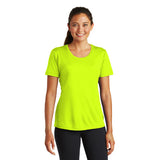 Sport Tek Ladies T Shirt Neon Yellow Custom Embroidered LST350