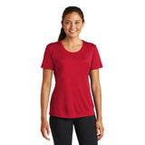 Sport Tek Ladies T Shirt True Red Custom Embroidered LST350