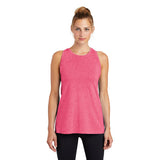 Sport Tek Ladies PosiCharge Tri Blend Wicking Tank Custom Embroidered LST402 Pink