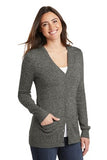 Port Authority Ladies Cardigan Grey Custom Embroidered LSW415