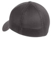 Back View Grey Custom Embroidered Hat Stretch Back Hat New Era NE1020