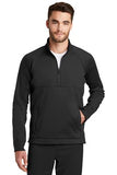 New Era quarter zip fleece pullover Black Custom Embroidered NEa523