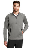 New Era quarter zip fleece pullover Shadow Grey Custom Embroidered NEa523