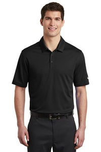 Nike Dri Fit Textured Polo Dark Grey Custom Embroidered NKAA6266
