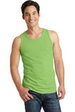 Port Company Essential Pigment Dyed Tank Top Limeade Custom Embroidered PC099TT