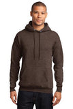 Port Company Pullover Hooded Sweatshirt Dark Chocolate Custom Embroidered PC78H