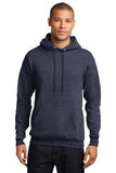 Port Company Pullover Hooded Sweatshirt Navy Heather Custom Embroidered PC78H
