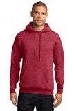 Port Company Pullover Hooded Sweatshirt Red Custom Embroidered PC78H