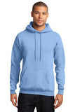 Port Company Pullover Hooded Sweatshirt Light Blue Custom Embroidered PC78H