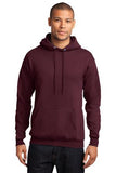 Port Company Pullover Hooded Sweatshirt Maroon Custom Embroidered PC78H