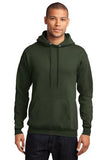 Port Company Pullover Hooded Sweatshirt Olive Custom Embroidered PC78H