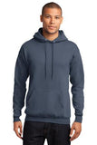 Port Company Pullover Hooded Sweatshirt Steel blue Custom Embroidered PC78H
