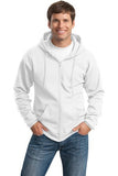 Port Company Full Zip Sweatshirt Custom Embroidered PC78ZH White