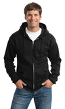 Miles St. Port & Company® Tall Essential Fleece Full-Zip Hooded Sweatshirt PC90ZHT