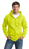 Miles St. Port & Company® Tall Essential Fleece Full-Zip Hooded Sweatshirt PC90ZHT