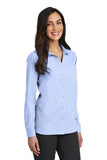 Red House Ladies Nailhead Non Iron Shirt Custom Embroidered RH470 BLue Pearl