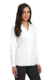 Red House Ladies Nailhead Non Iron Shirt Custom Embroidered RH470 White