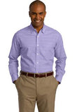 Red House Windowpane Plaid Non Iron Shirt Custom Embroidered RH70 Thistle Purple