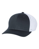 Richardson Fitted Trucker With R Flex Hat Custom Embroidered 110 Navy White