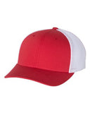 Richardson Fitted Trucker With R Flex Hat Custom Embroidered 110 Red White