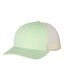 Richardson Patterned Low Profile Trucker Hat Custom Embroidered 115 Patina Green Burch