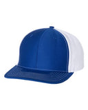 Richardson Twill Back Trucker Hat Custom Embroidered 312 Royal White