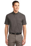 Port Authority Short Sleeve Shirt Custom Embroidered S508 Bark 